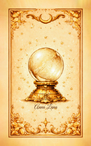 Dorso ilustrado de El Portal Oracular de Belline, creado por Anna Luna